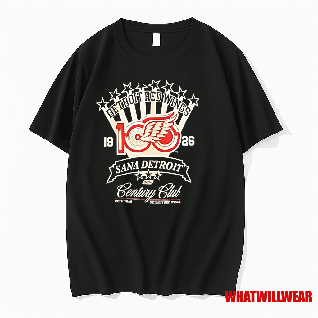 Detroit Red Wings Sana Detroit Century Club 1926 Vintage Shirts