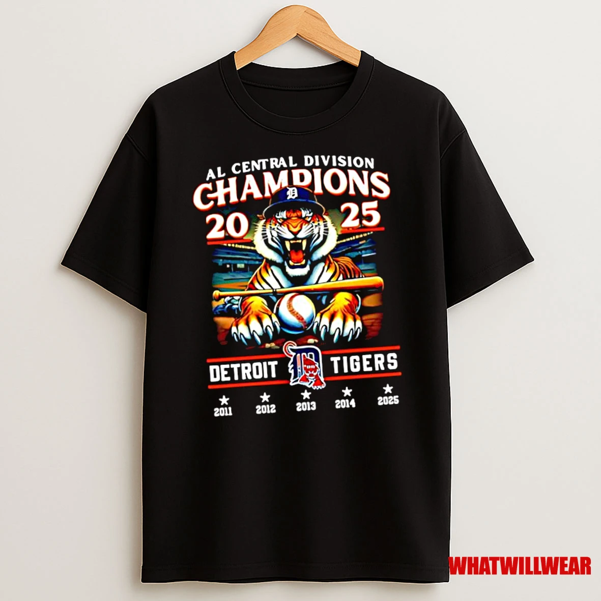 Detroit Tigers Mascot Al Central Division Champions 2025 Shirts