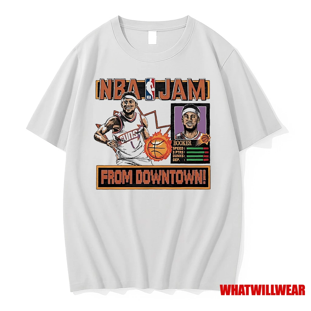 Devin Booker From Downtown Nba Jam Suns Shirts