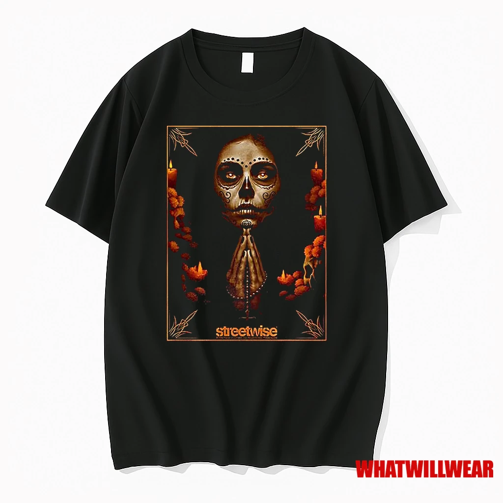 Dia De Los Muertos Calavera Catrina Style Marigold Flower Halloween Shirts