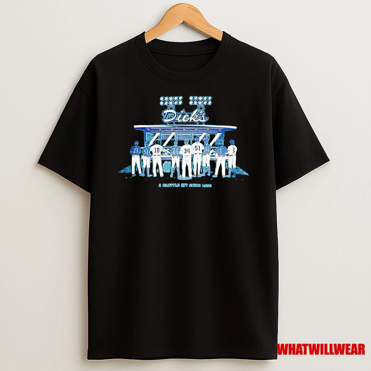Dicks A Seattle Hit Since 1954 Seattle Mariners Teal Legends Shirts