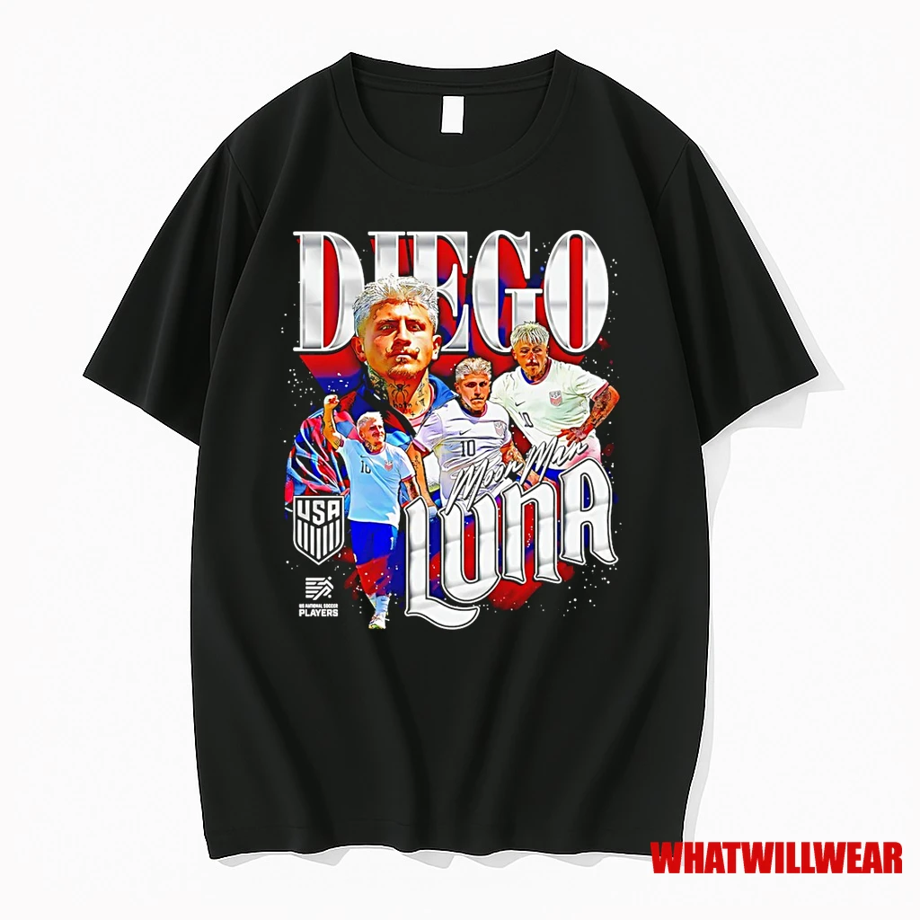 Diego Luna Usmnt Moon Man Graphic Shirts