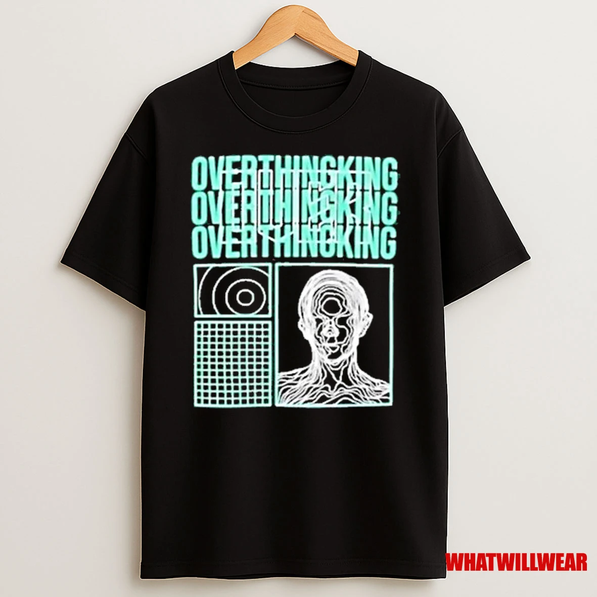 Digital Delight Overthinking Minimal House Tech Shirts
