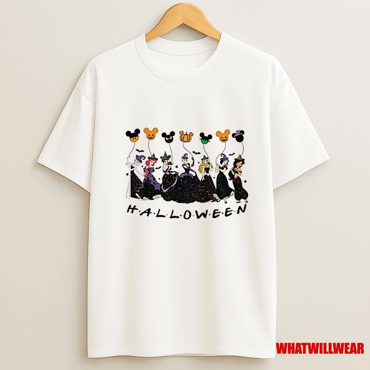 Disney Witchy Princess Characters Halloween 2025 Shirts