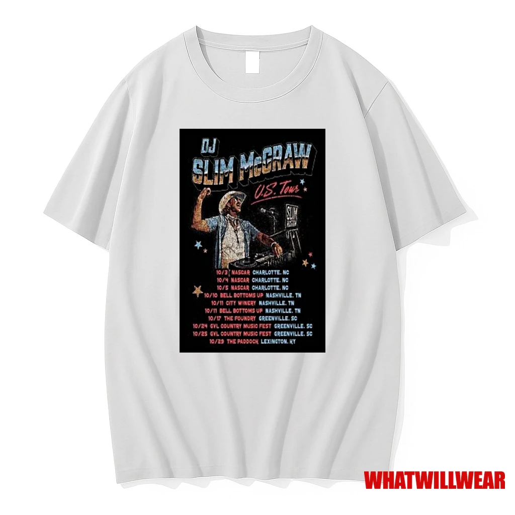 Dj Slim Mcgraw Us Tour 2025 Shirts