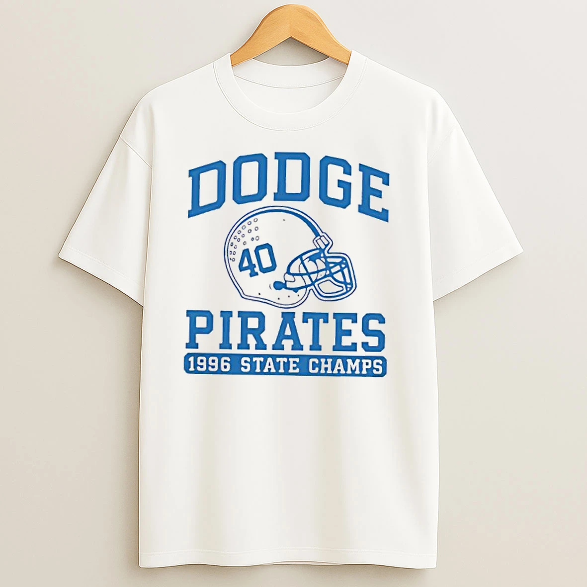 Dodge Pirates 1996 State Champs Helmet Logo T Shirts