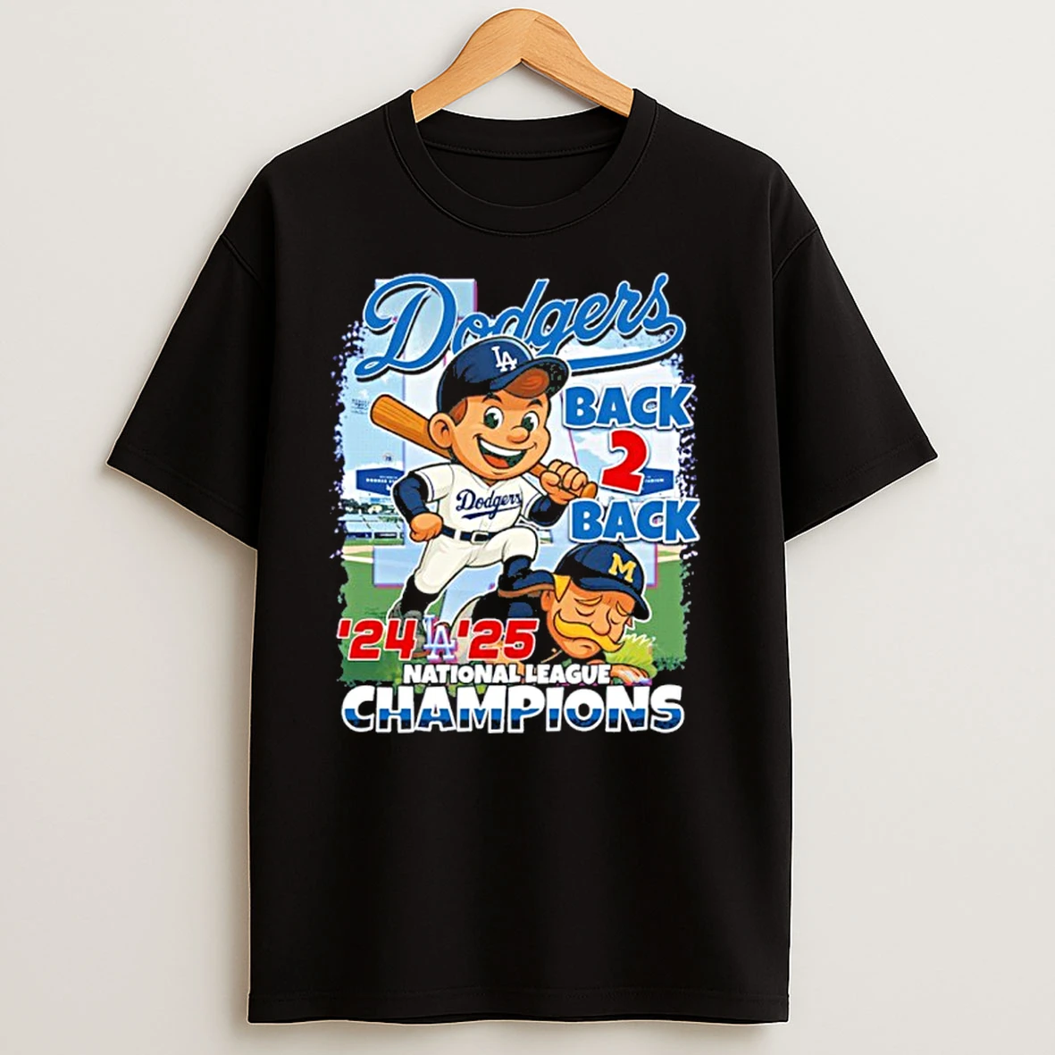Dodgers Back 2 Back 24 25 National League Champions T Shirts