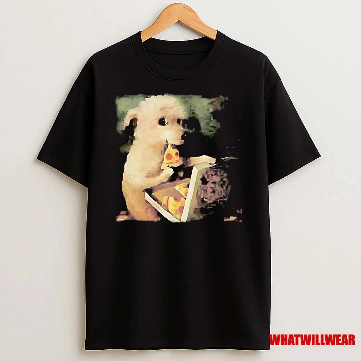 Dog Eating Pizza Shirts