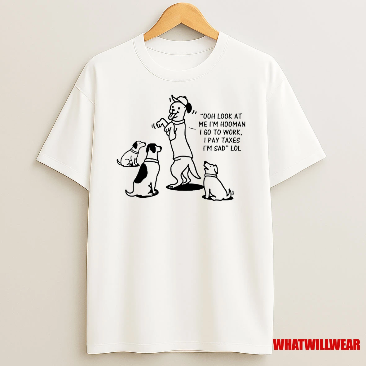 Dog Mocking Us Ornaments Shirts