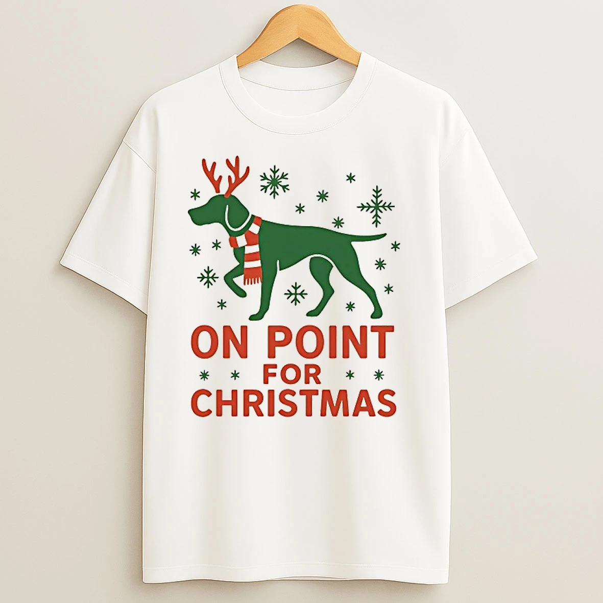 Dog Reindeer On Point For Christmas T Shirts
