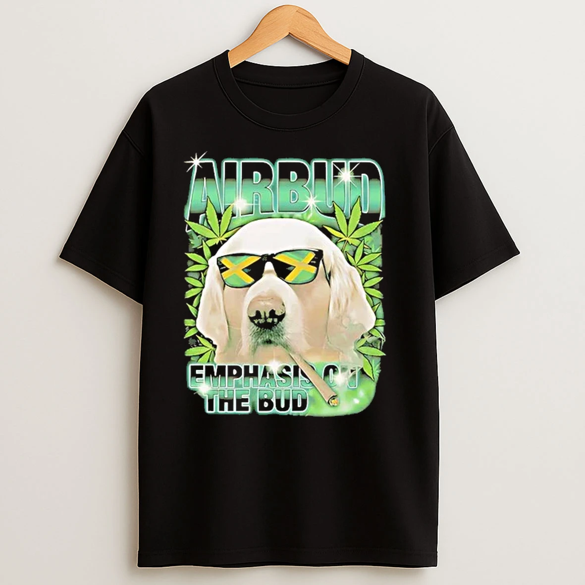 Dog Weed Airbud Emphasis On The Bud Rap T Shirts