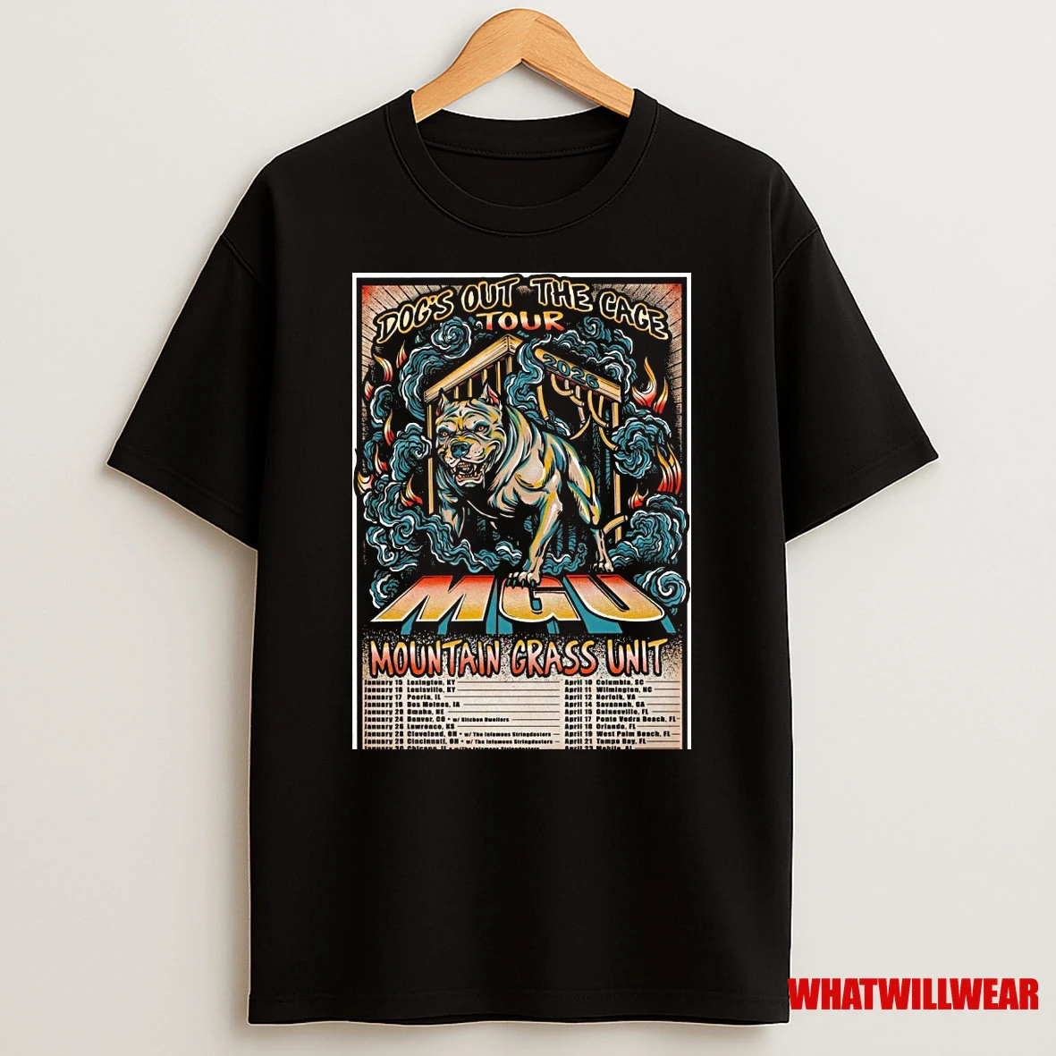 Dogs Out The Cage Mountain Grass Unit Tour 2026 Shirts