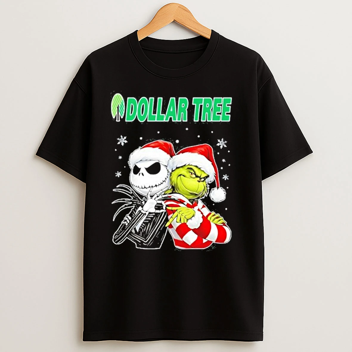 Dollar Tree Logo Santa Jack And Santa Grinch 67 T Shirts