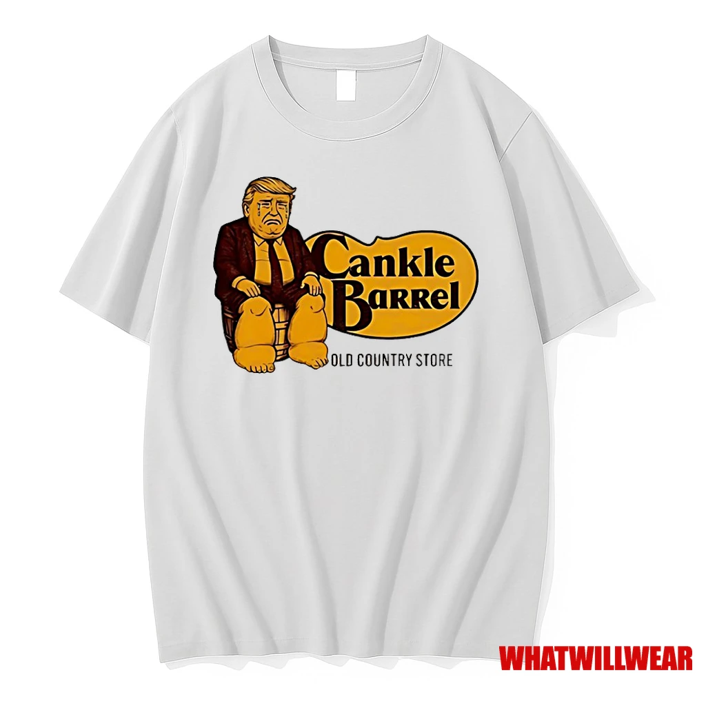 Donald Trump Cankle Barrel Old Country Store Cracker Barrel Parody Logo Shirts