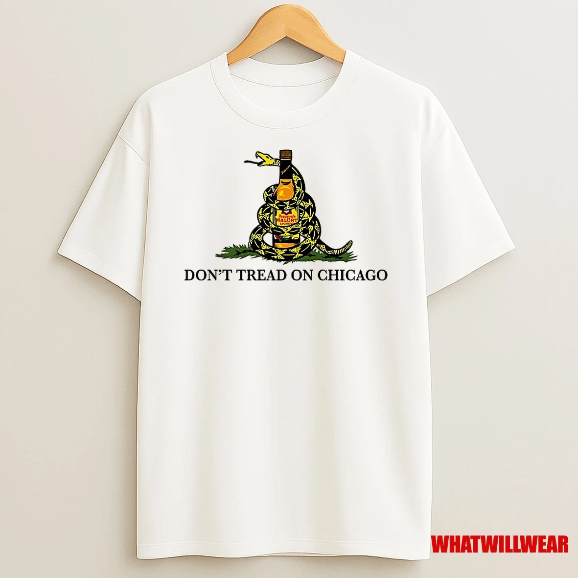 Dont Tread On Chicago Jeppsons Malor Bottle Rattlesnake Caricature Shirts