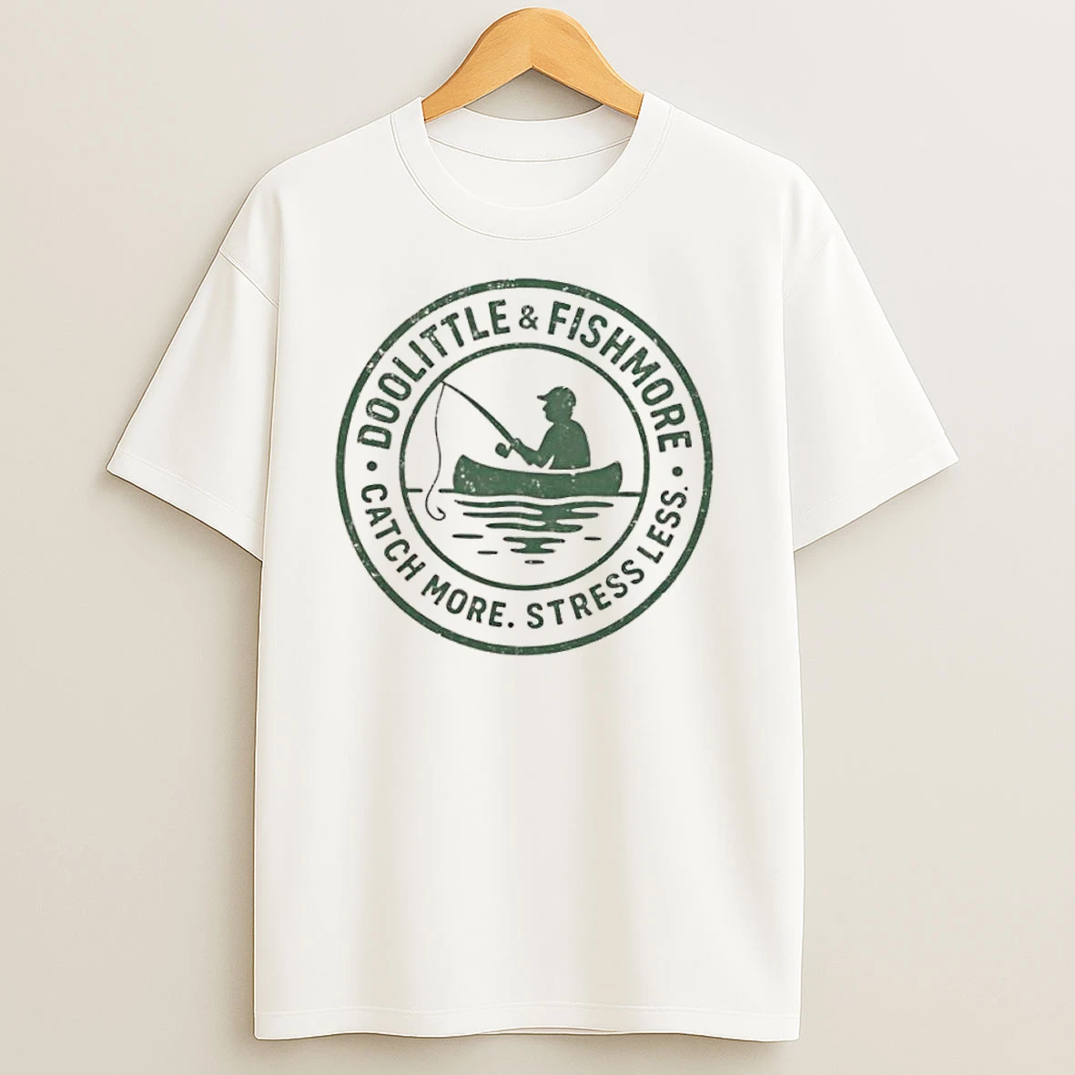 Doolittle Fishmore Catch More Stress Less Logo T Shirts