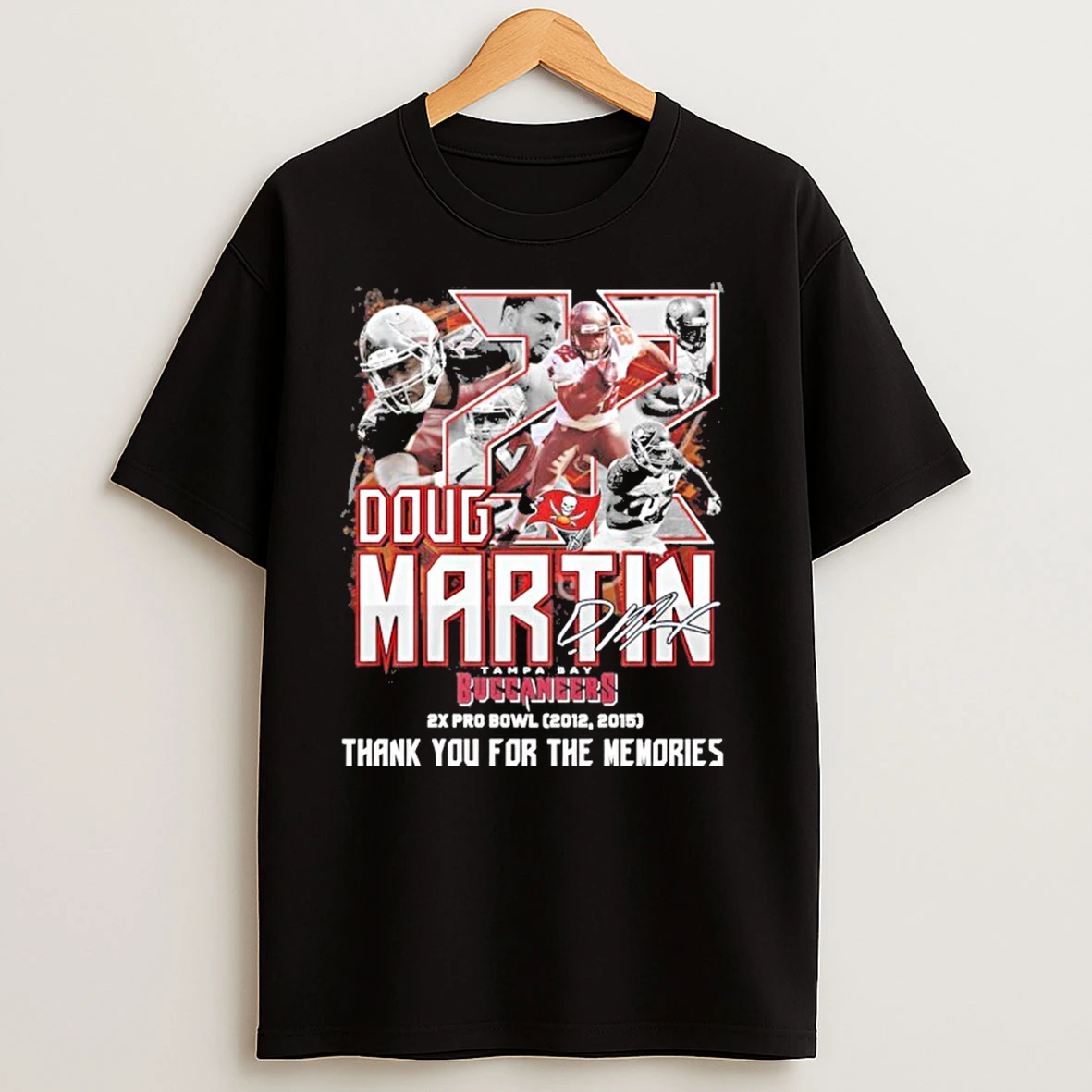 Doug Martin Buccaneers 2x Pro Bowl Thank You For The Memories T Shirts