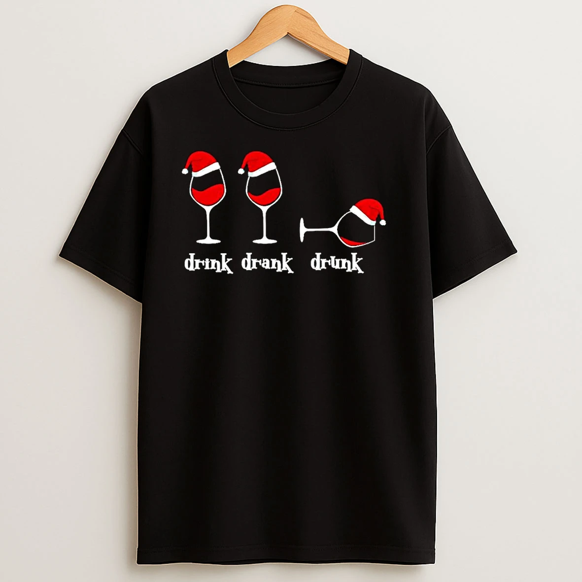 Drink Drank Drunk Wine Christmas Ornaments T Shirts