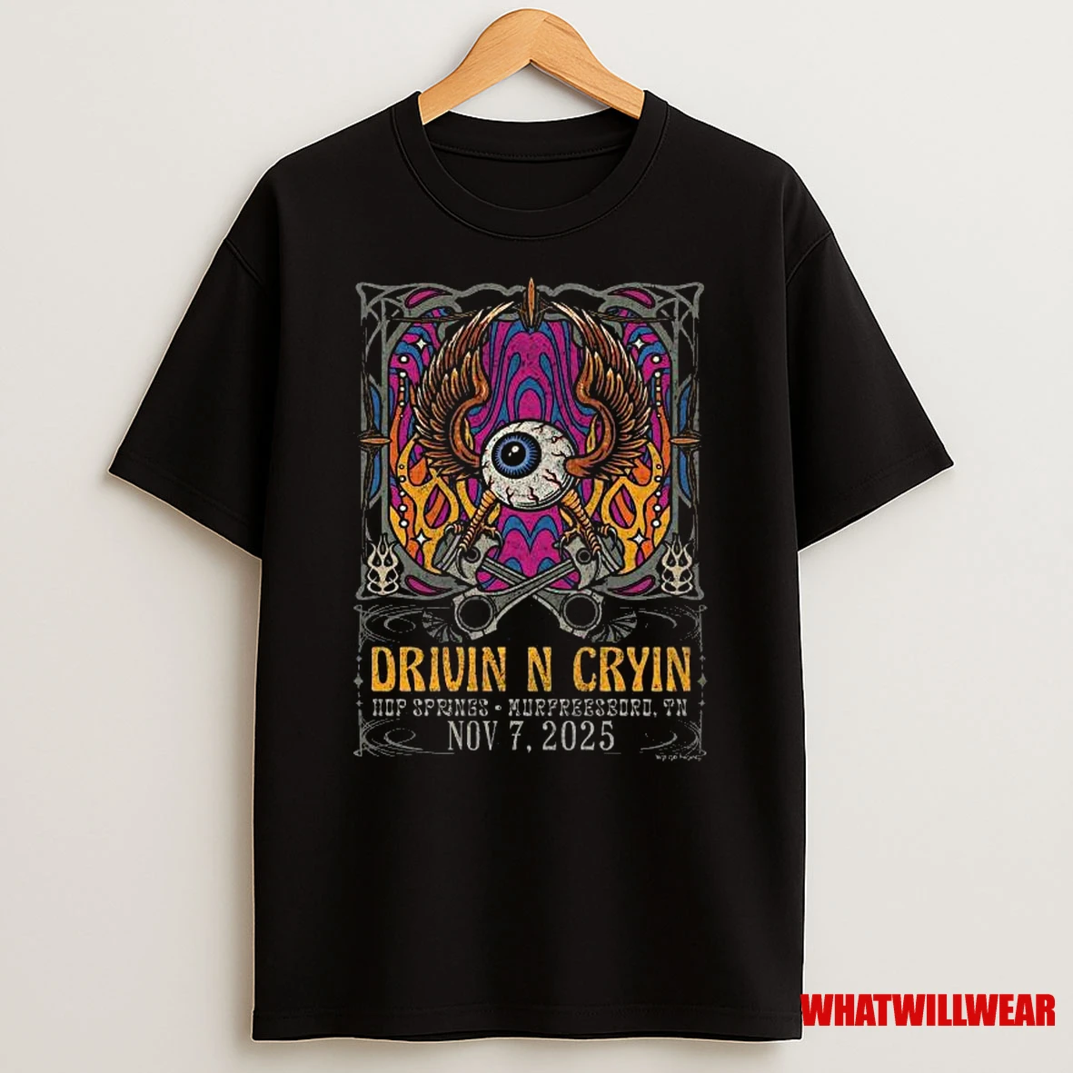 Drivin N Cryin November 7 2025 Hop Springs Beer Park Show Shirts