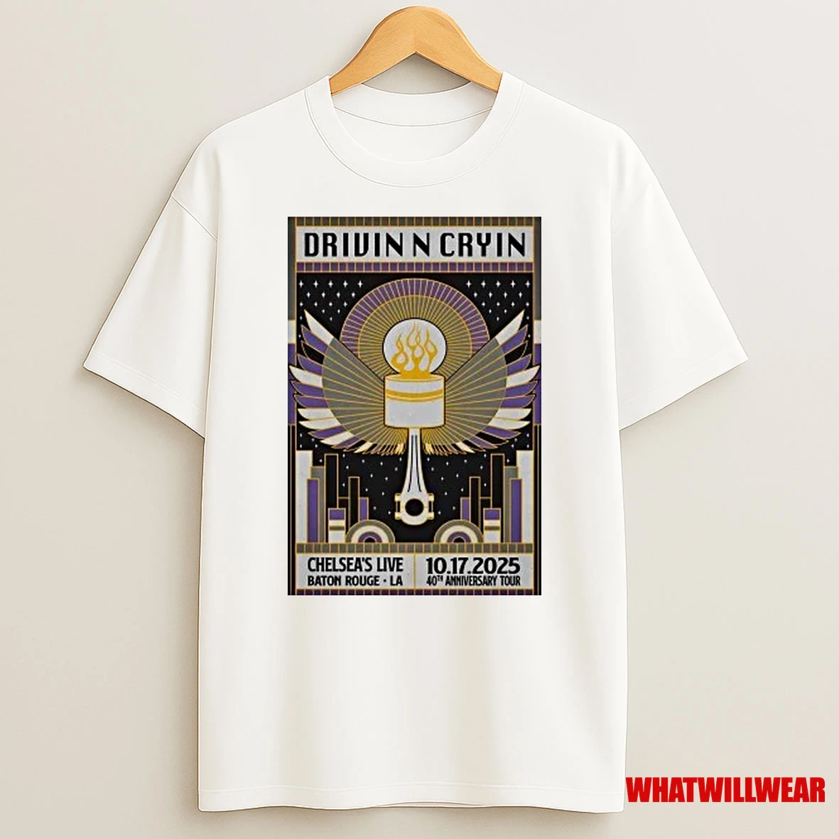 Drivin N Cryin Oct 17 2025 Baton Rouge Tour Shirts