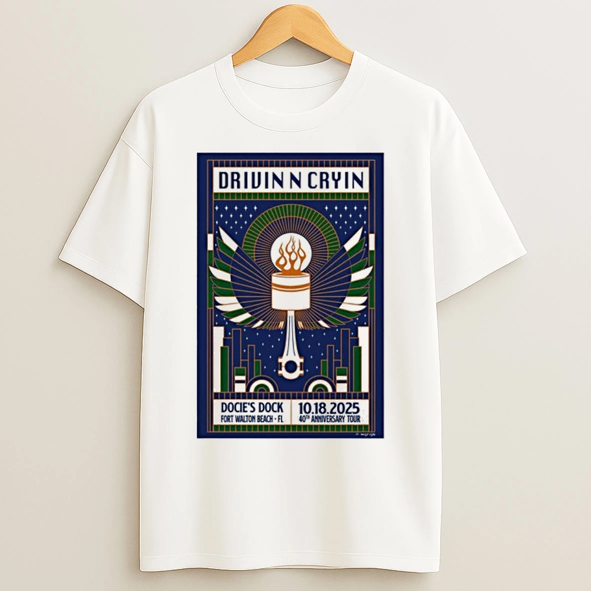 Drivin N Cryin Oct 18 2025 Fort Walton Beach Fl T Shirts