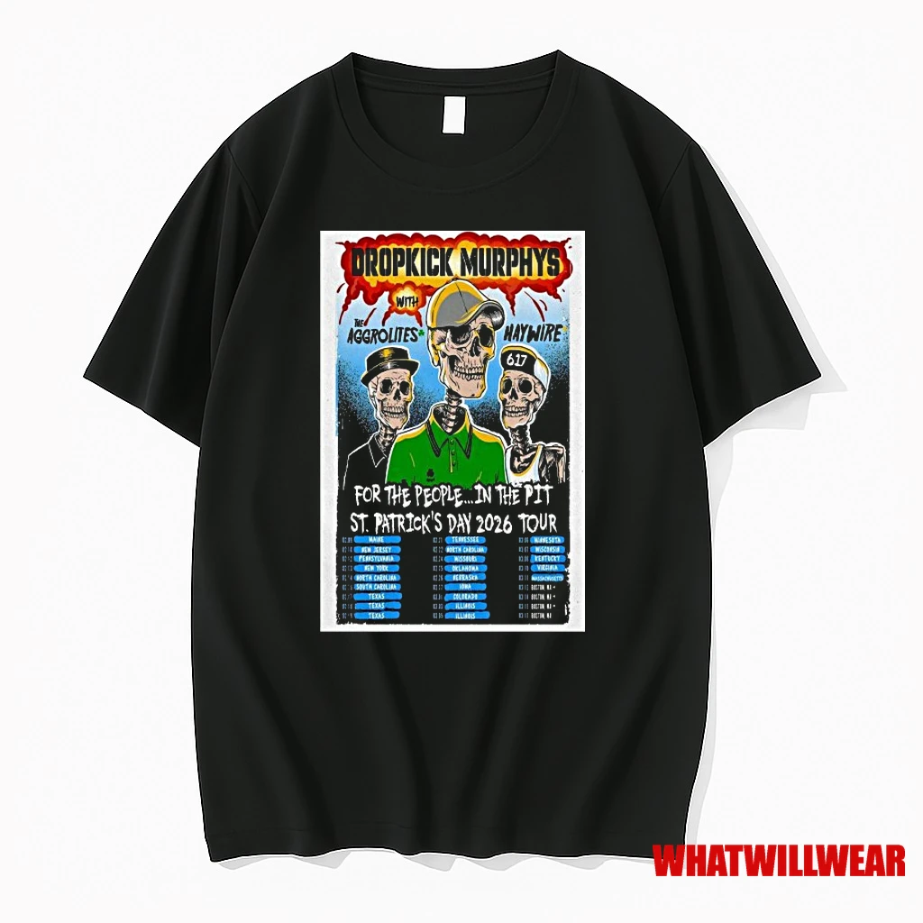 Dropkick Murphys St Patricks 2026 Tour Shirts