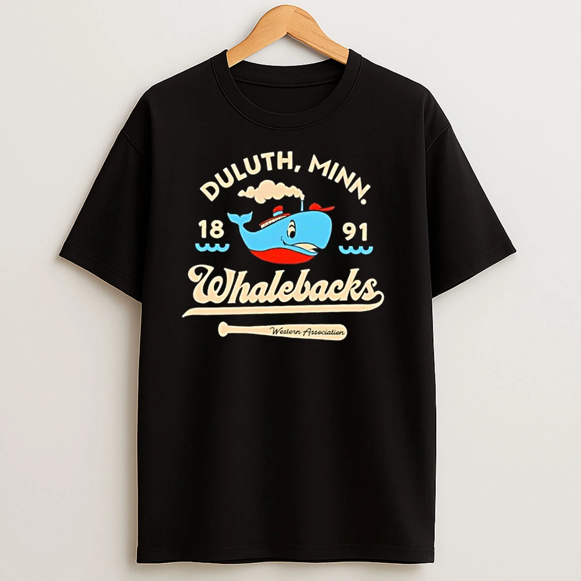 Duluth Whalebacks Minnesota Vintage Defunct Baseball Teams T Shirts