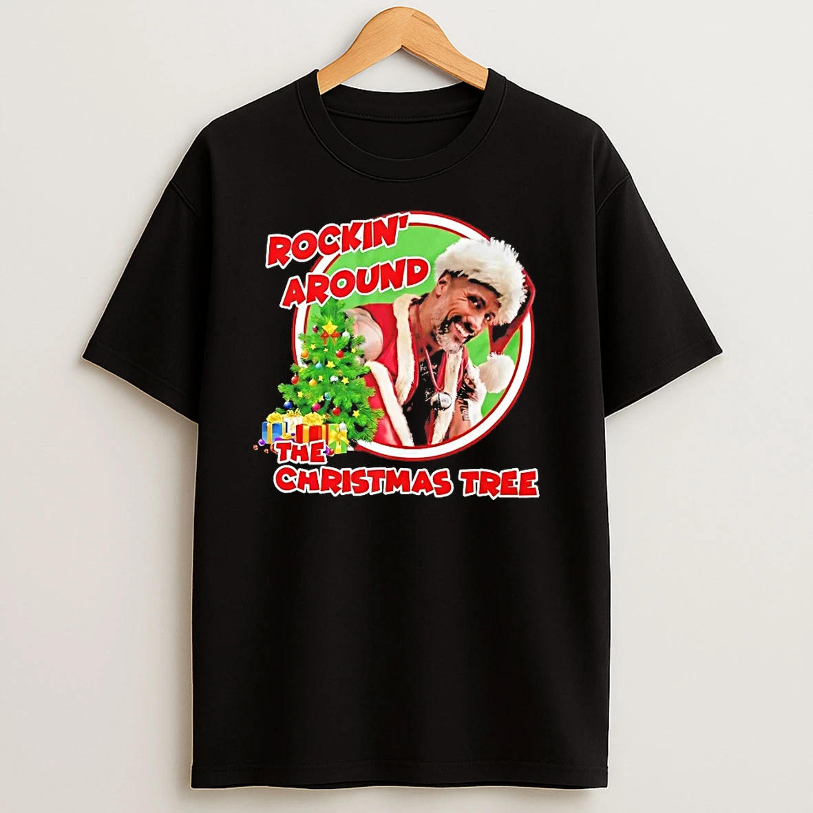 Dwayne Johnson Rockin Around The Christmas Tree T Shirts