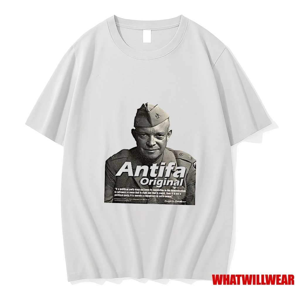 Dwight D Eisenhower Antifa Anti Fascist Anti Maga Shirts