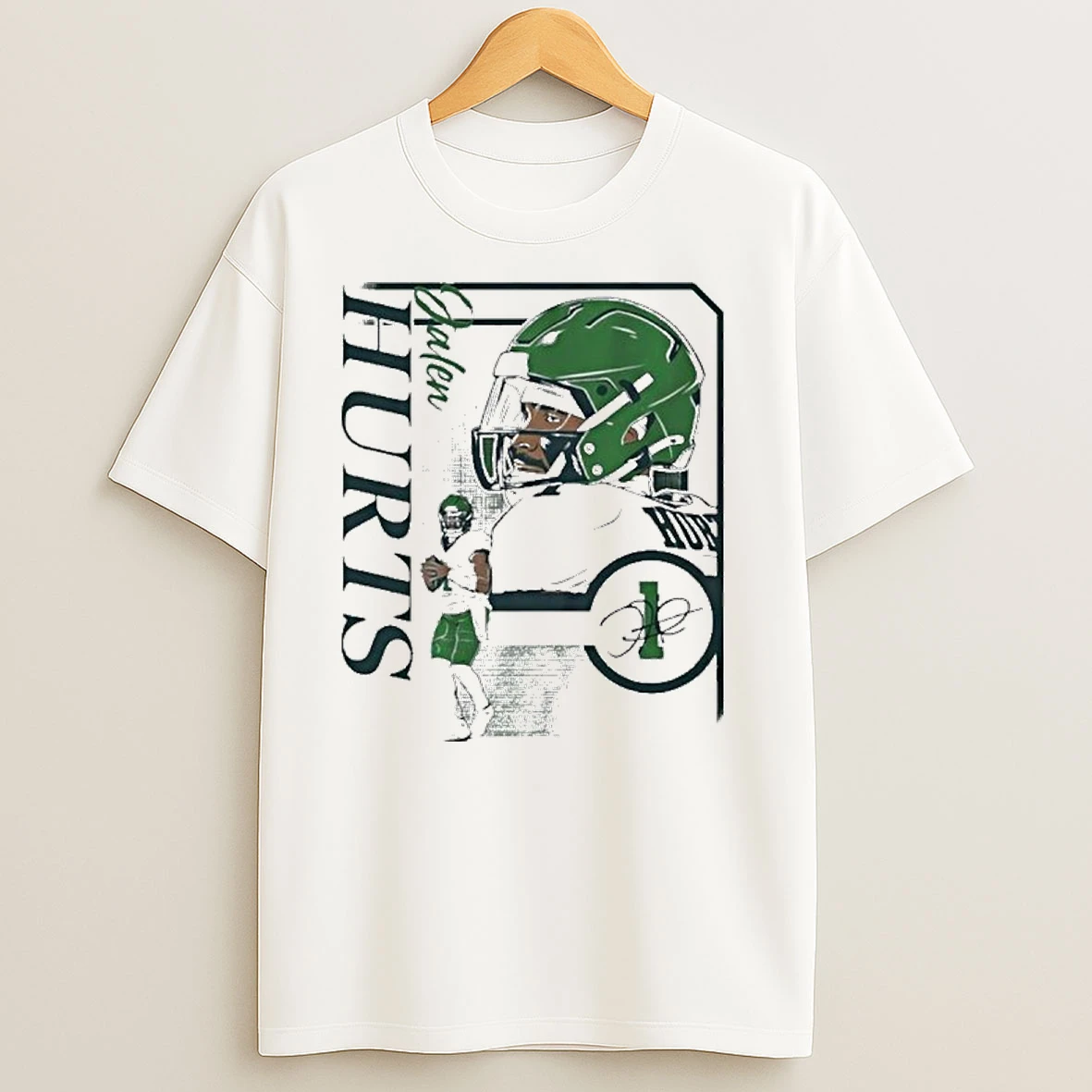 Eagles Jalen Hurts Collage Frame T Shirts