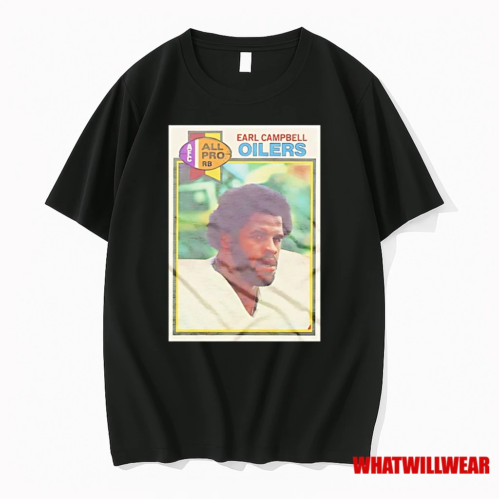 Earl Campbell Houston Oilers 1979 Nfl Football Card Shirts