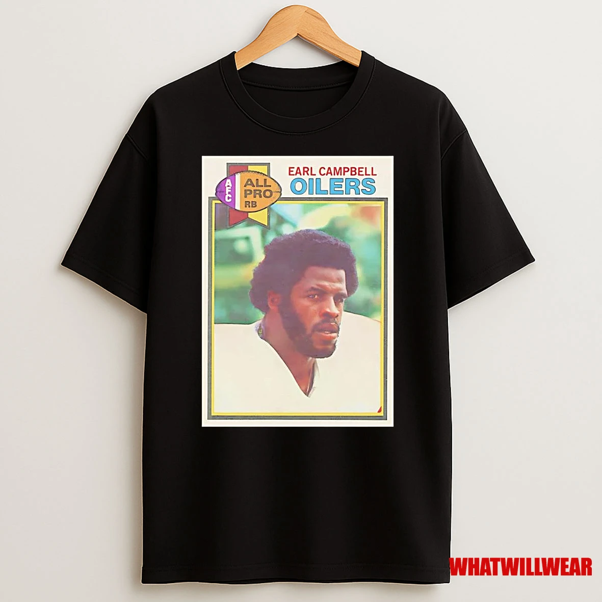 Earl Campbell Trading Card Houston Oilers Shirts