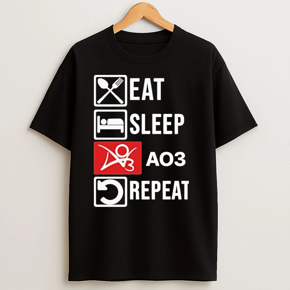 Eat Sleep Ao3 Repeat T Shirts