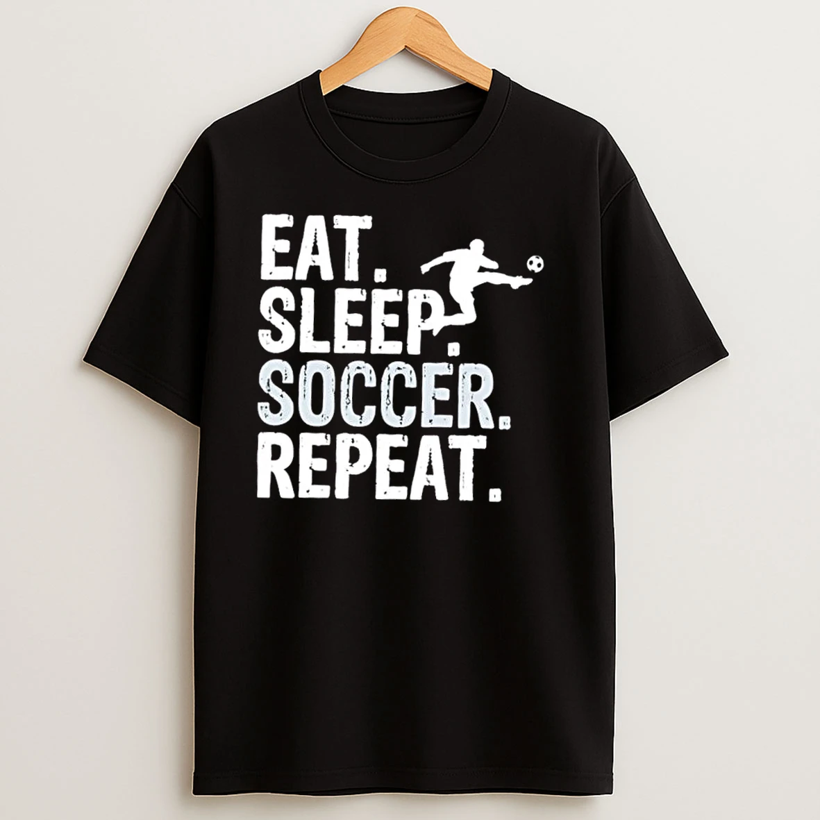 Eat Sleep Soccer Repeat Soccer Graphic T Shirts