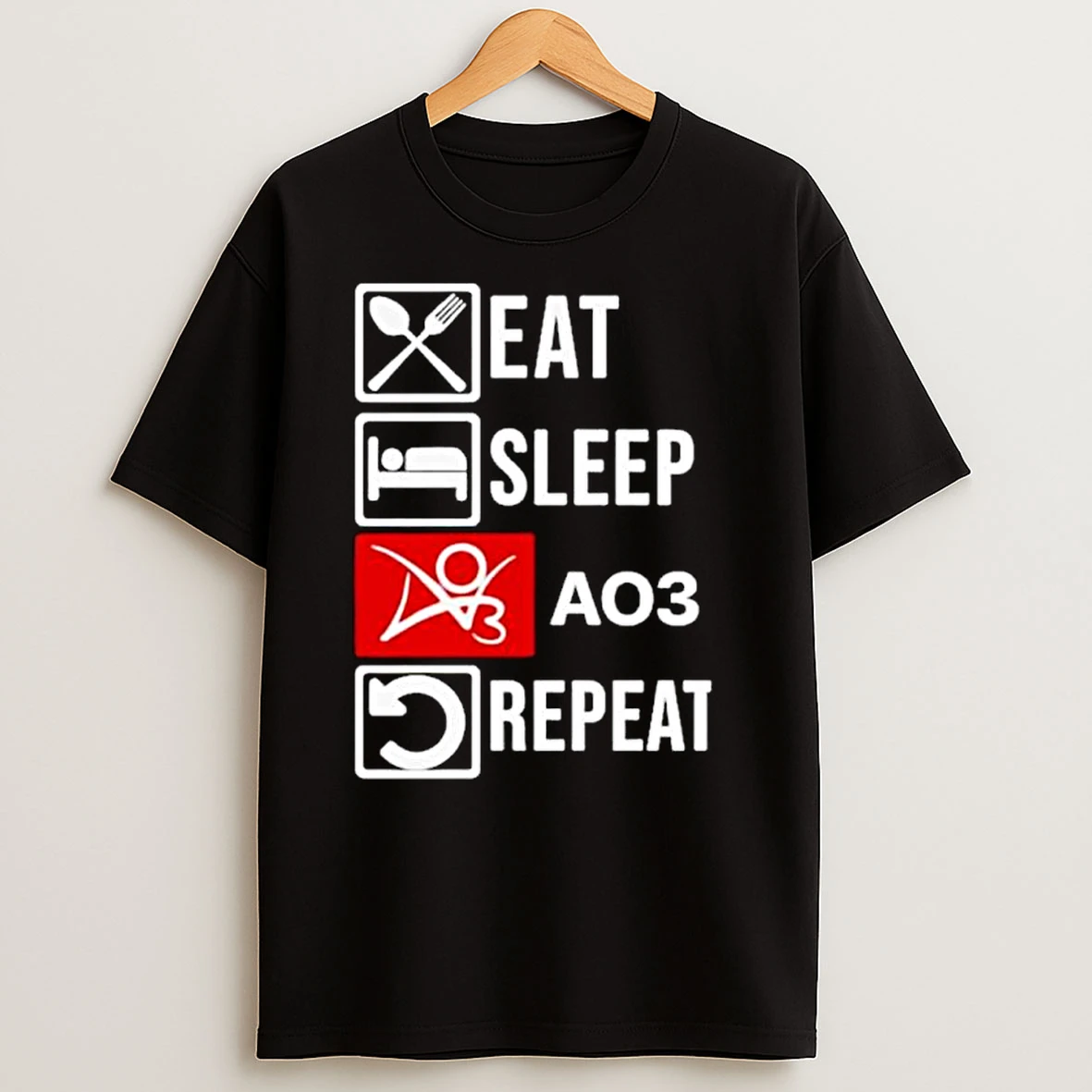 Eat Sleep Ao3 Repeat Ornaments T Shirts