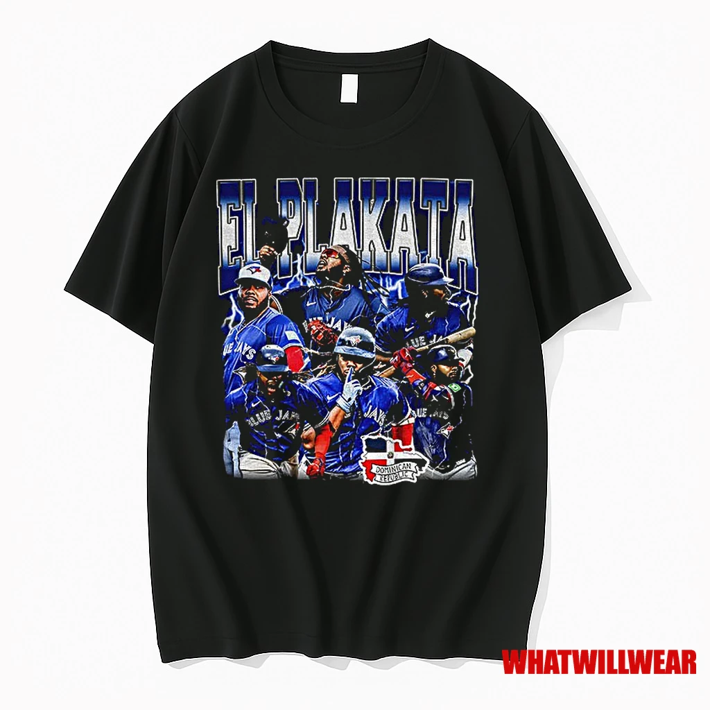El Plakata Vladimir Guerrero Jr Toronto Blue Jays Toronto Blue Jays Baseball Shirts