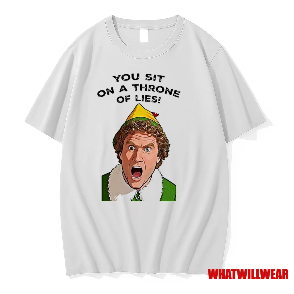 Elf You Sit On A Throne Of Lies Xmas Holiday Christmas Shirts