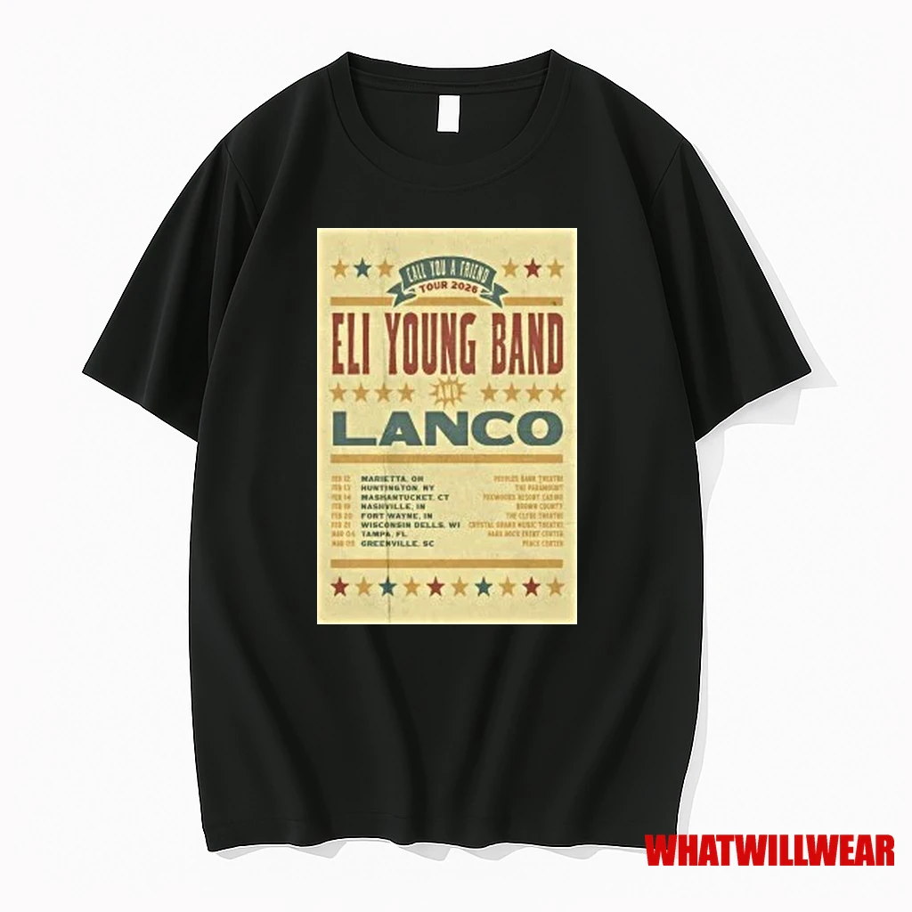Eli Young Band Call You A Friend Tour 2026 Shirts