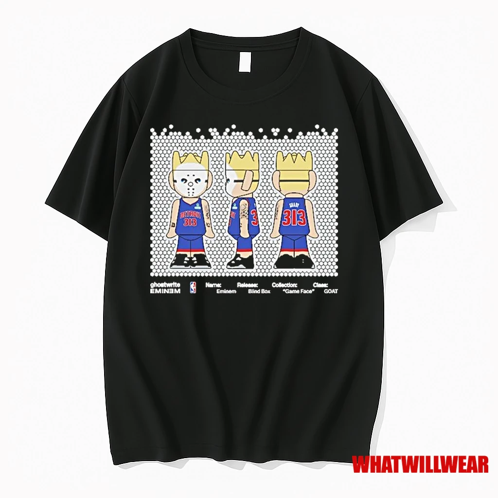 Eminem X Ghost Write X Nba Game Face Shirts