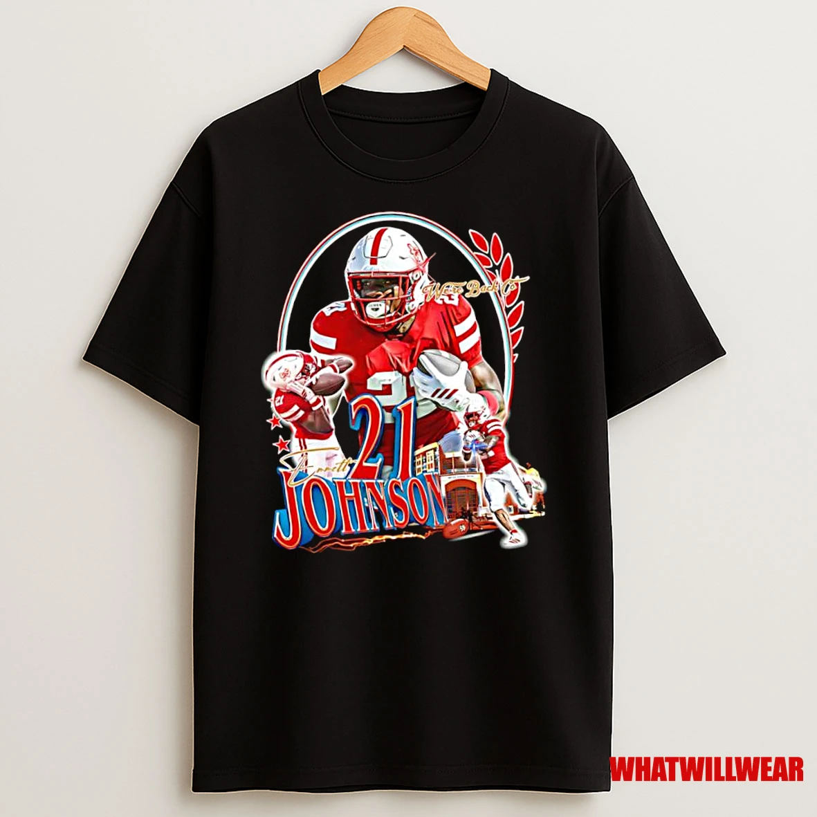 Emmett Johnson X Were Back Co Field Legacy Signature Graphic Shirts