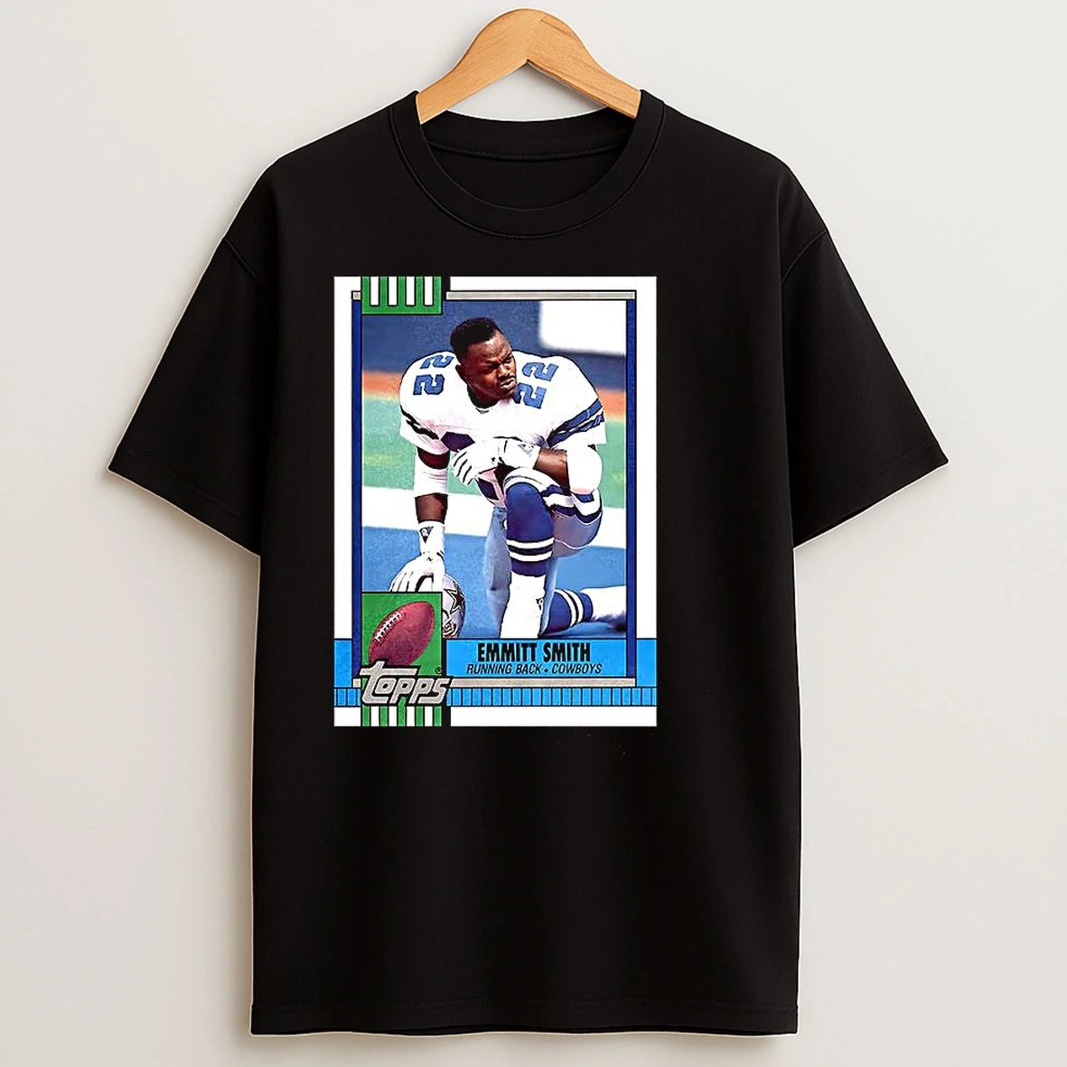 Emmitt Smith Dallas Cowboys Football Running Back Trading Card T Shirts