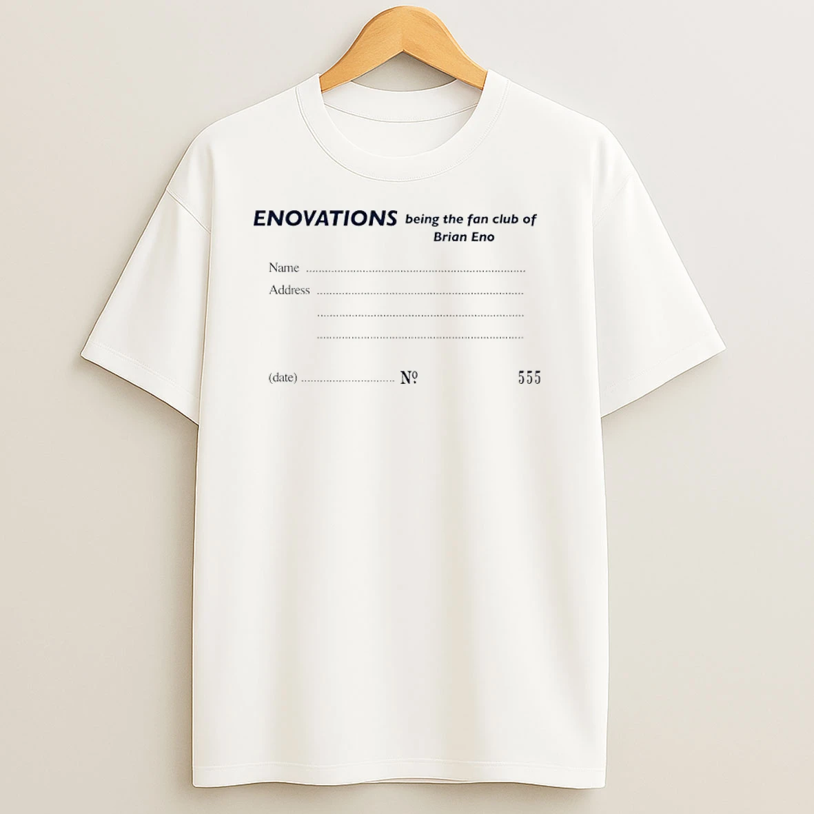 Enovations Being The Fan Club Of Brian Eno T Shirts