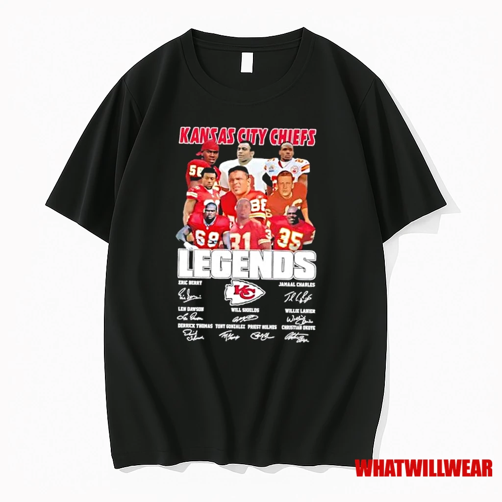 Eric Berry And Legends Kansas City Chiefs Football Signature Shirts