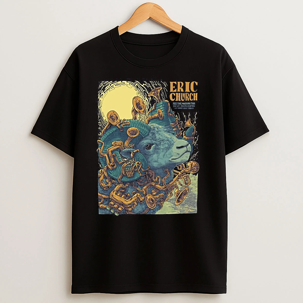 Eric Church Free The Machine Tour Slc Ut Delta Center Salt Lake City T Shirts