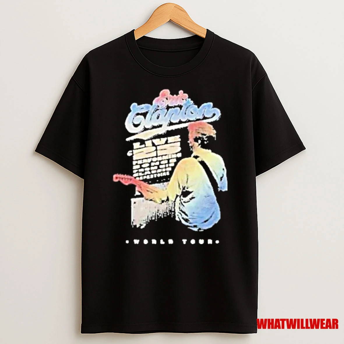 Eric Clapton Live Performing Songs From His Classic Repertoire World Tour 2025 Shirts