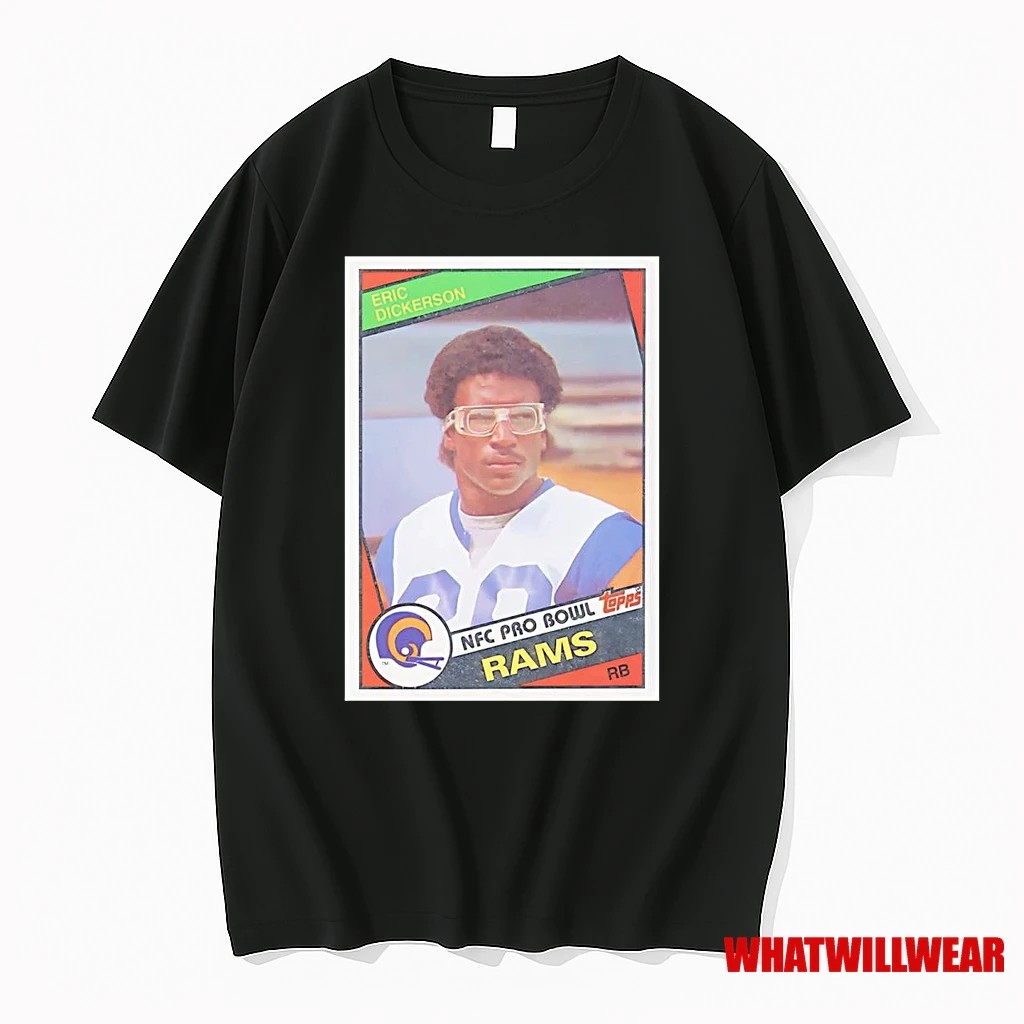 Eric Dickerson Trading Card Los Angeles Rams Shirts