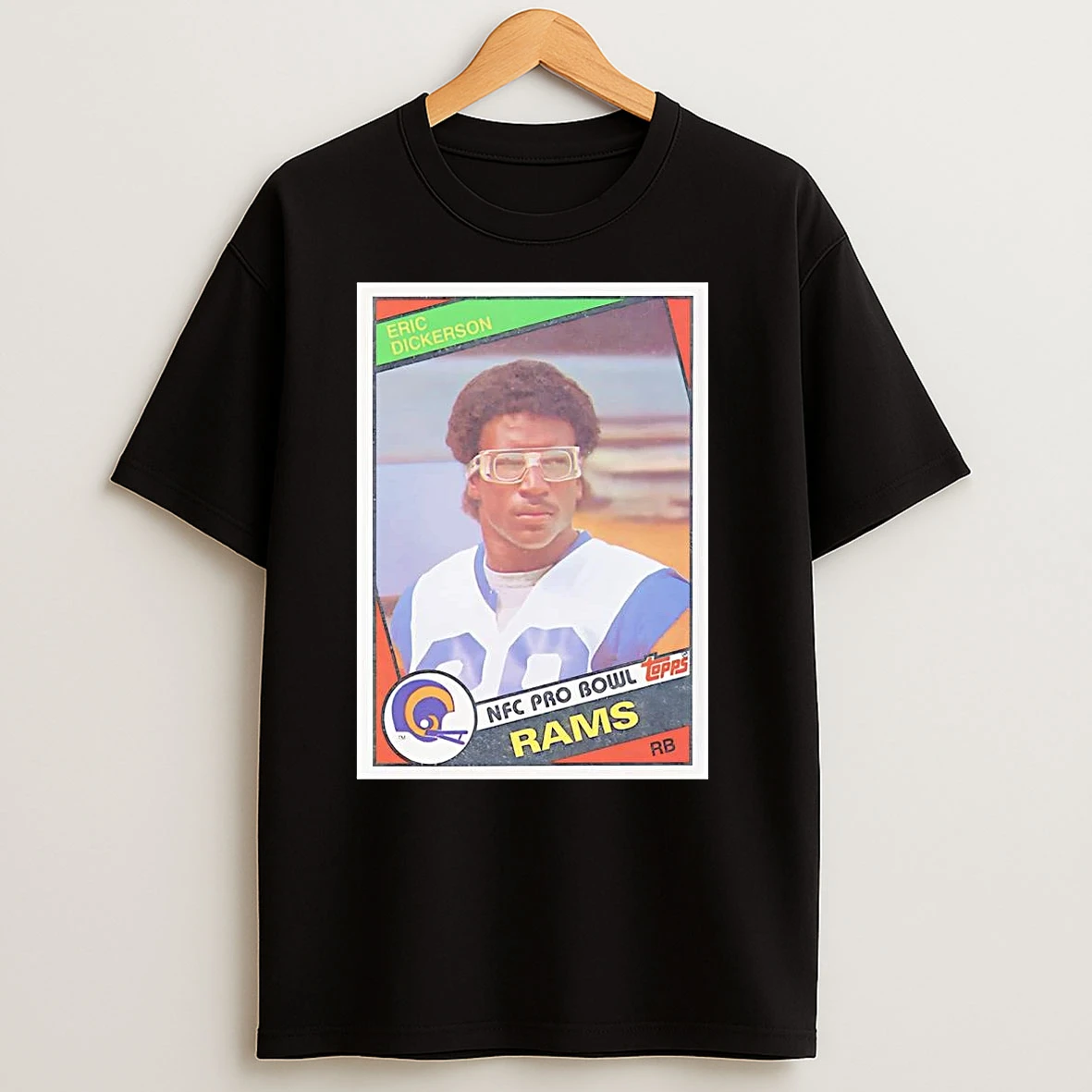 Eric Dickerson Trading Card Los Angeles Rams T Shirts