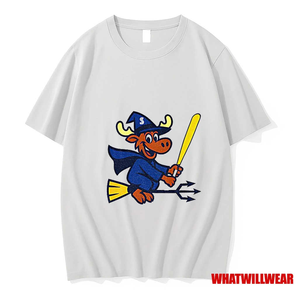 Etsy Moose Witch Trident Seattle Mariners Mlb Baseball Cartoon Shirts