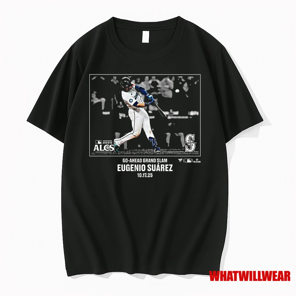 Eugenio Suarez Seattle Mariners 2025 Mlb Postseason Moment Shirts