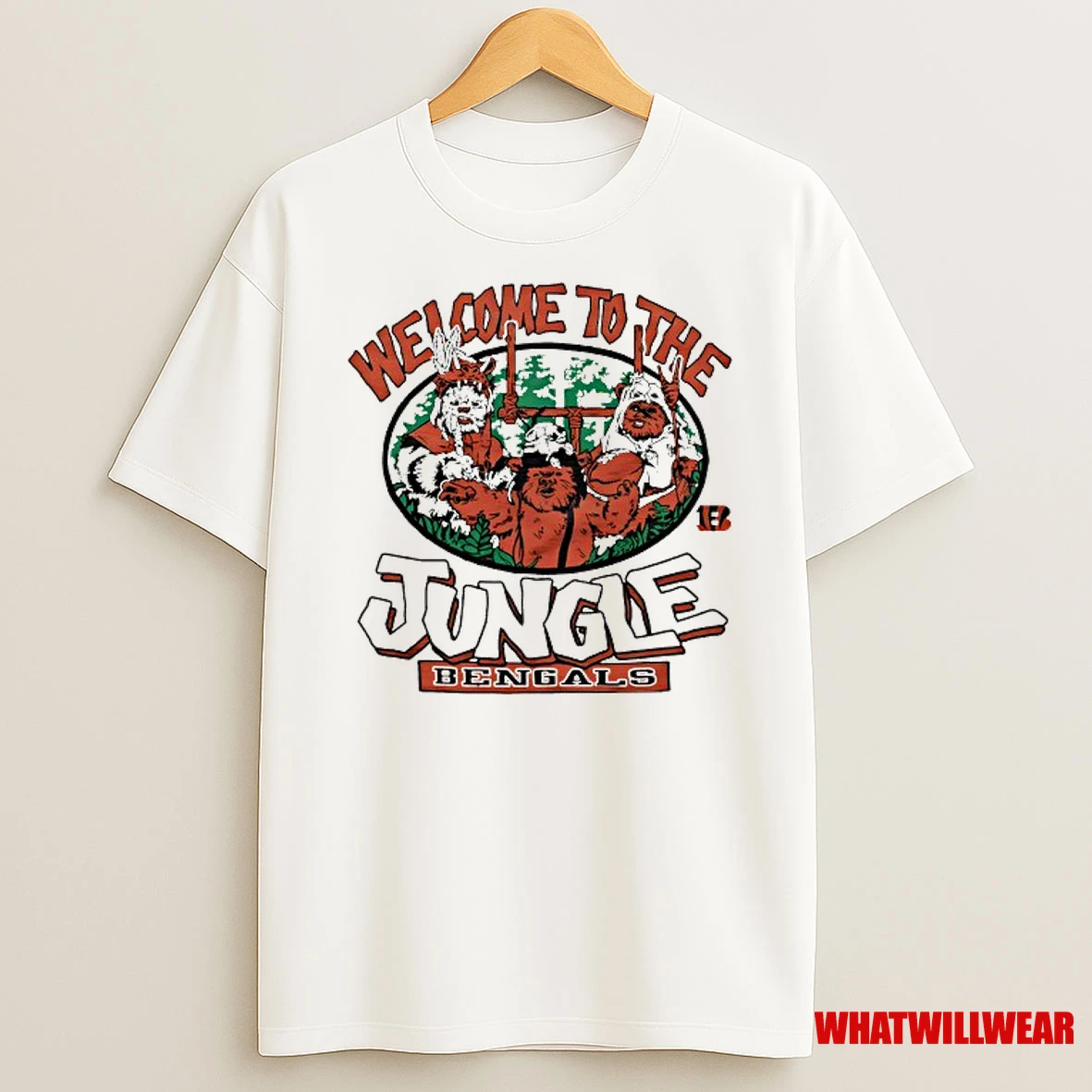 Ewoks X Cincinnati Bengals Football Welcome To The Jungle Shirts